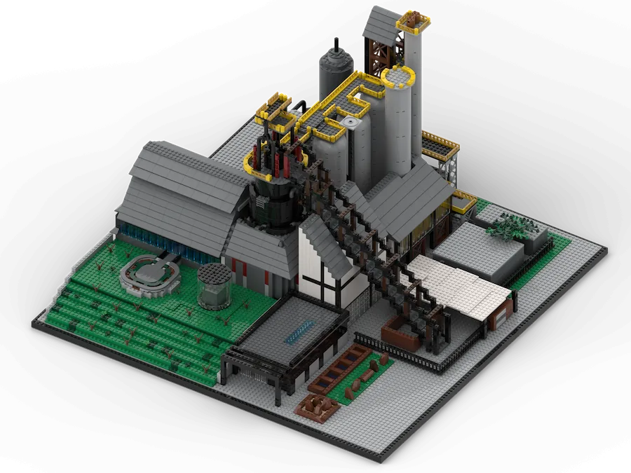 Prototipo LEGO del Ícono Industrial de Monterrey